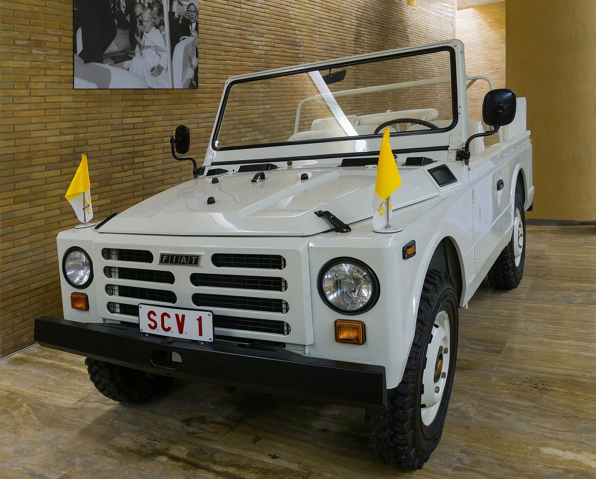Campagnola papale (1980–2007) — The Campagnola of 13 May 1981 in the Vatican museums