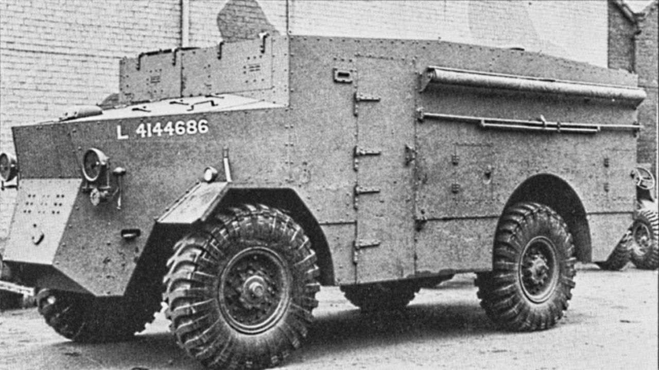 Lizard armoured command vehicle (1940–41) — A Guy Lizard armoured command vehicle.