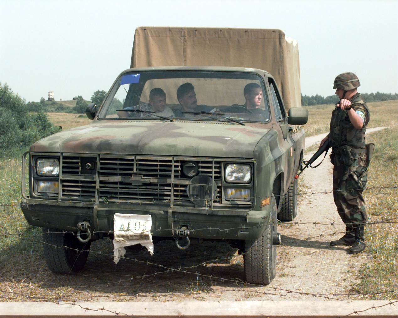 M1008 / M1010 CUCV (1983–87) — An M1008 CUCV cargo truck with the Lithuanian Army on exercise
