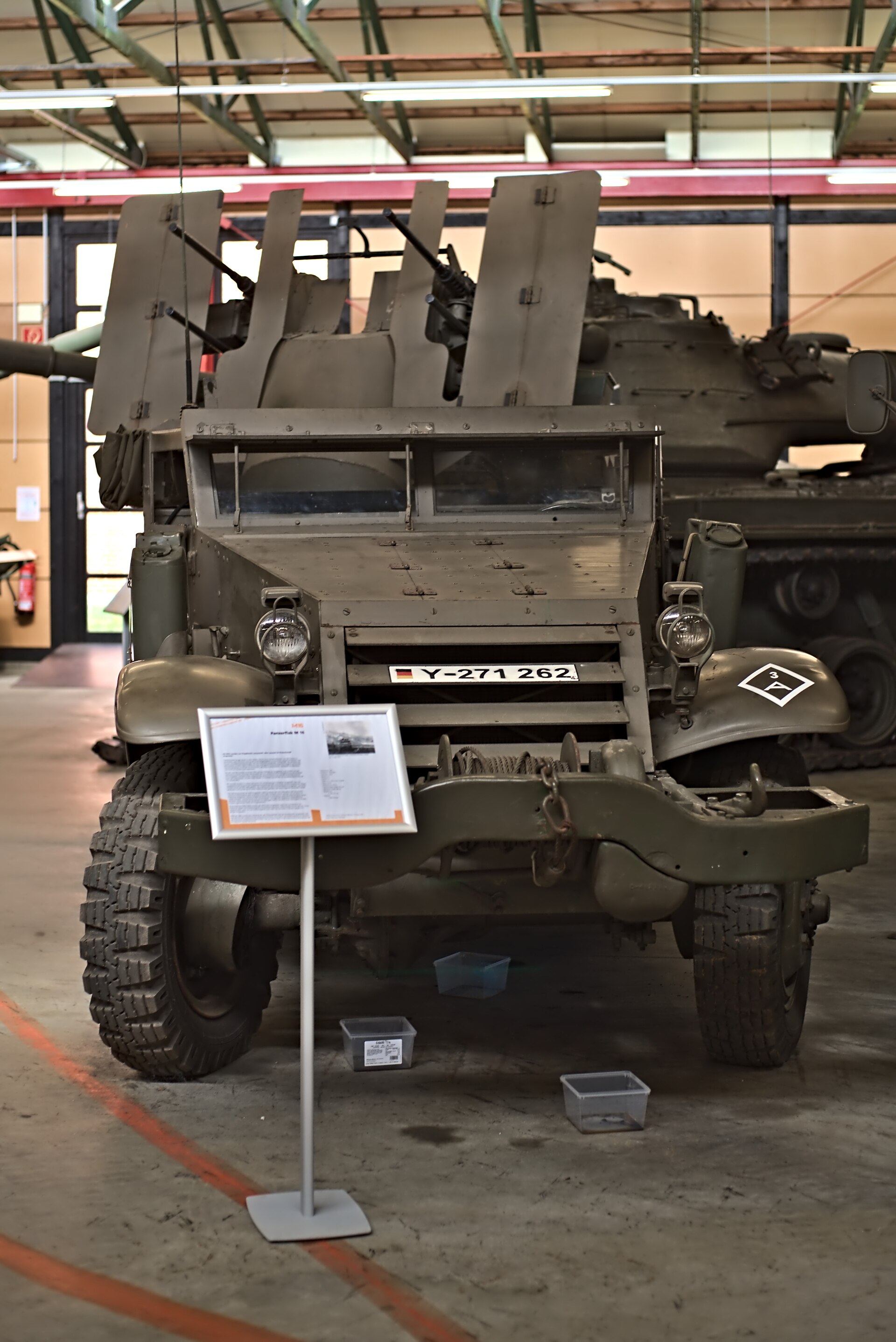 M16 Multiple Gun Motor Carriage — An M16 with its M45 Quadmount.