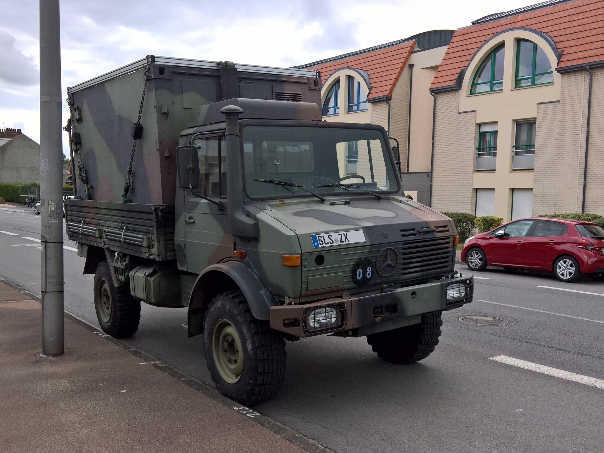 Unimog U 1300 L (Bundeswehr) — Mercedes-Benz Unimog U1300L, ex Bundeswehr (German army). Dunkirk, 2020