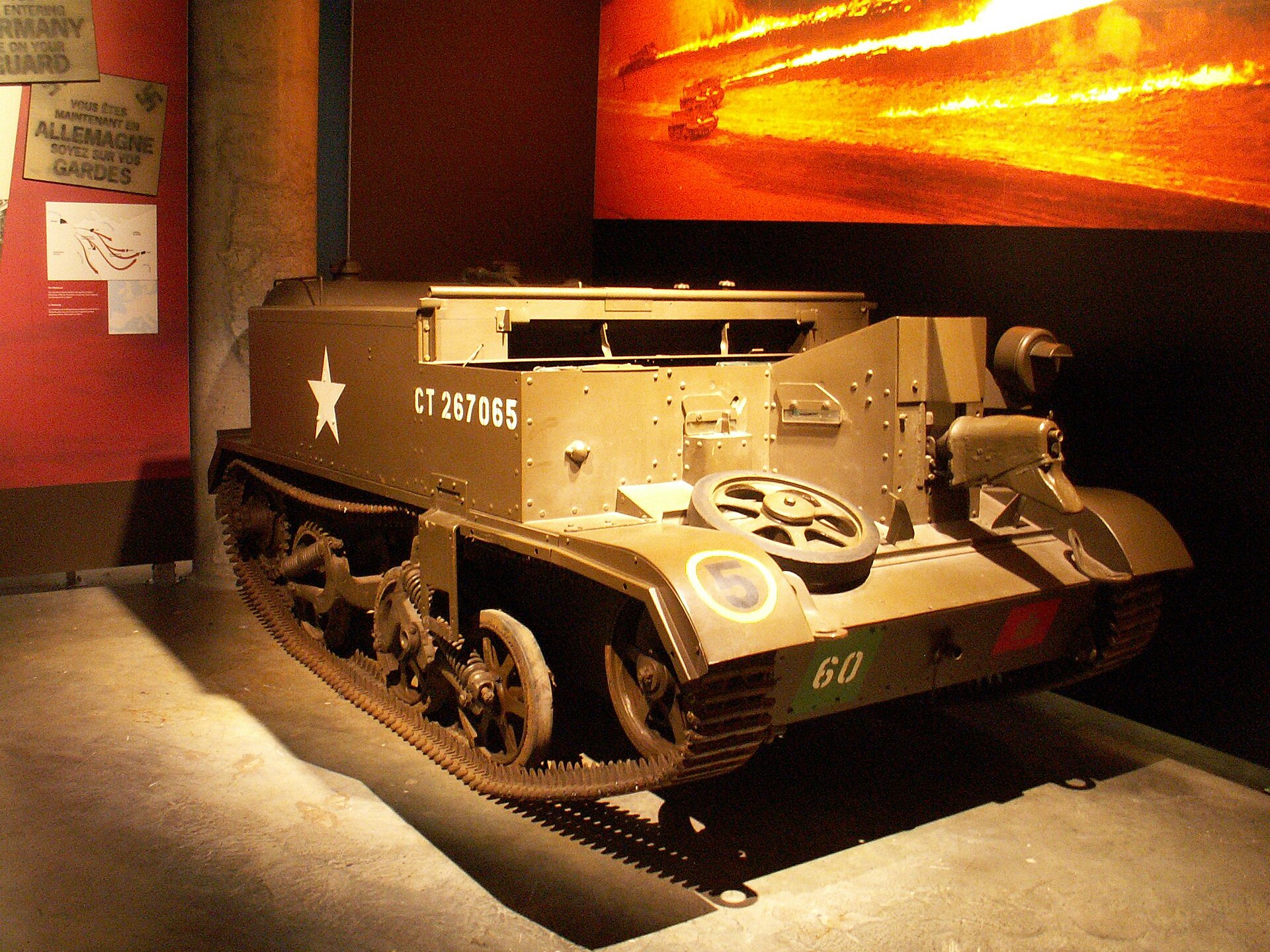 Wasp Mark IIC flamethrower carrier (Canada) — A Wasp flamethrower carrier in Canadian markings.